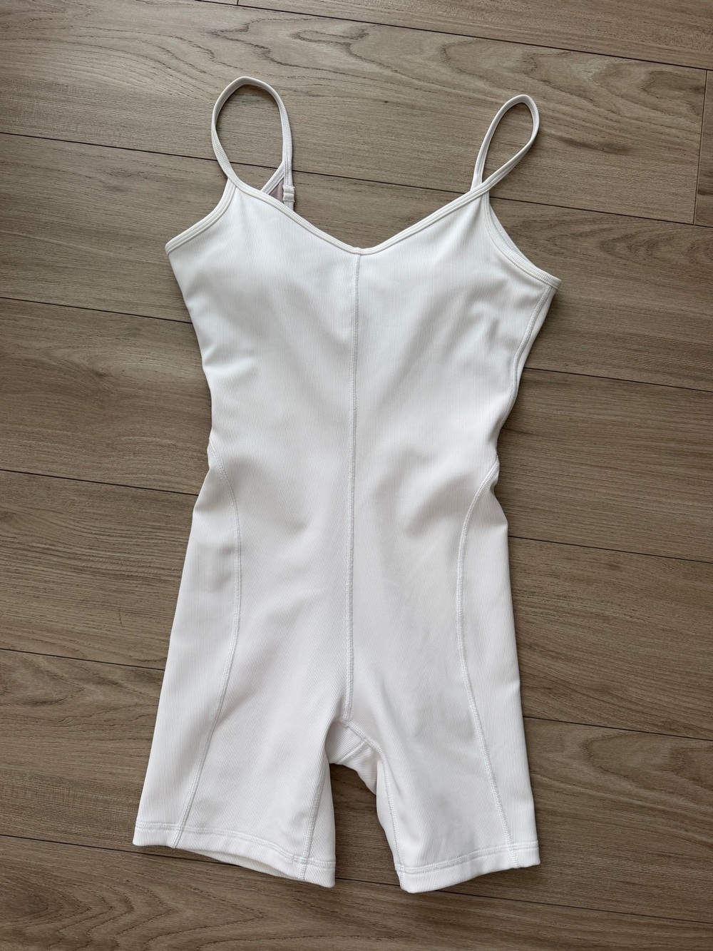 Lululemon Ribbed Contoured Yoga Unitard 6" Length Size 4